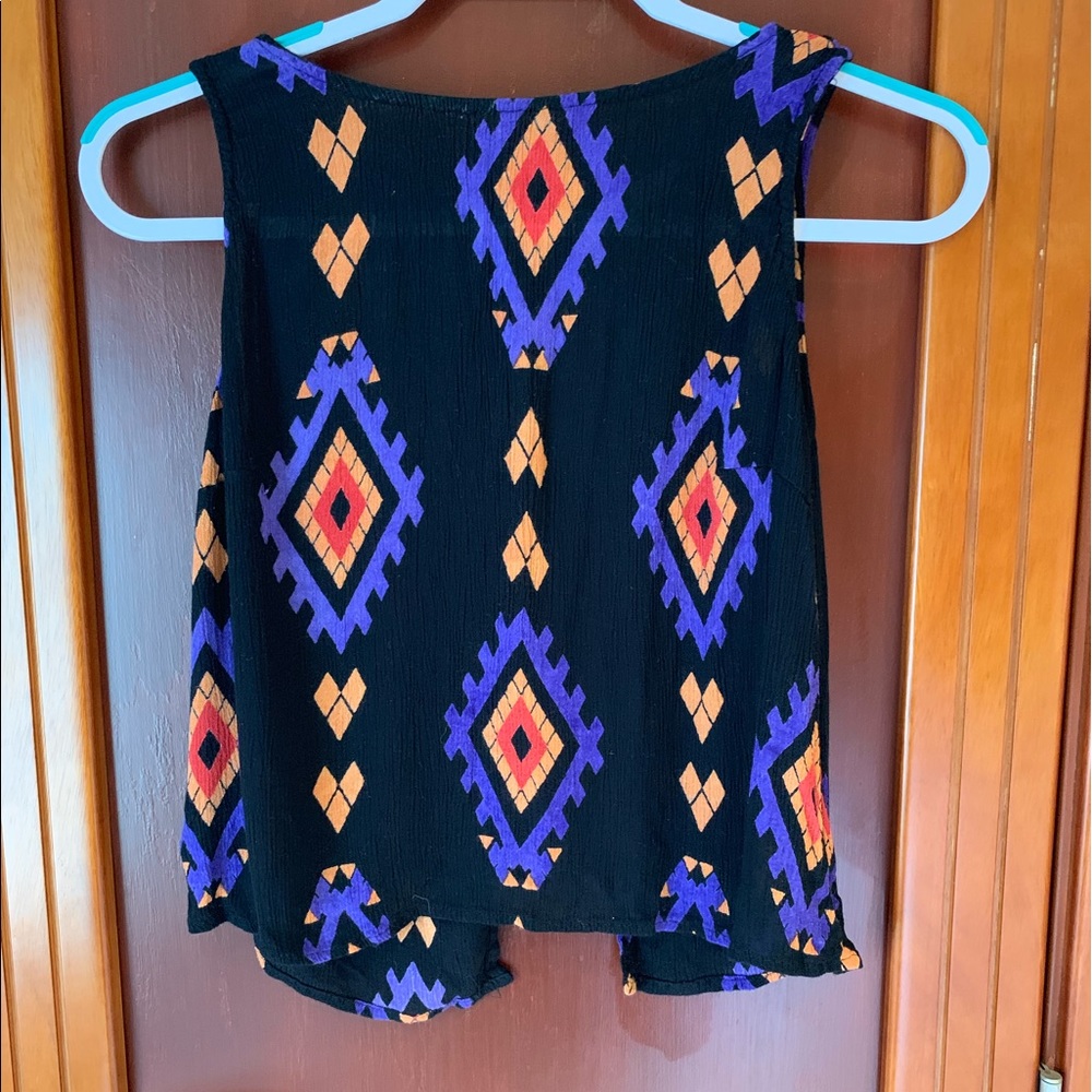 LA Hearts tribal tank with open back